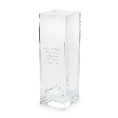 personalized glass vase