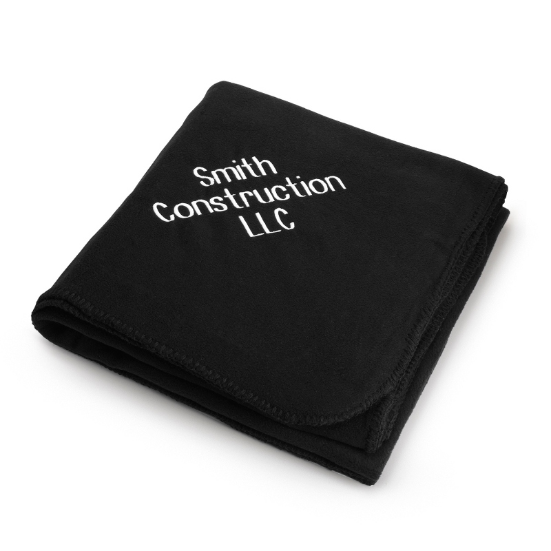 Image of Black Fleece Blanket