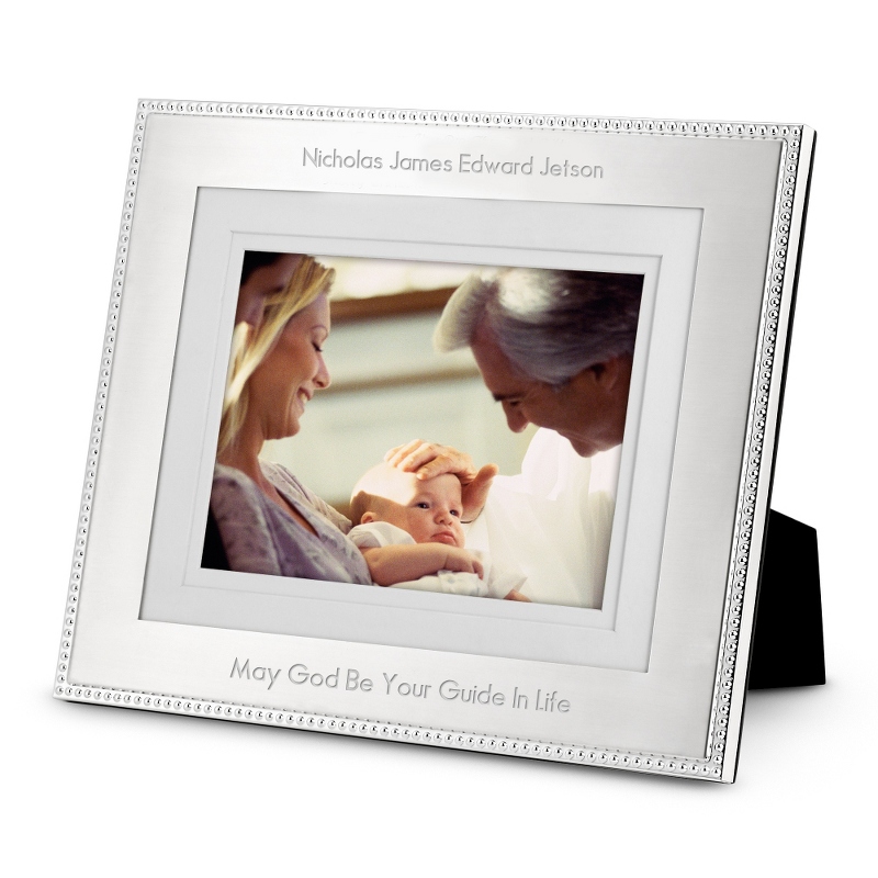 Image of Landscape Silver Beaded 8 x 10 Frame