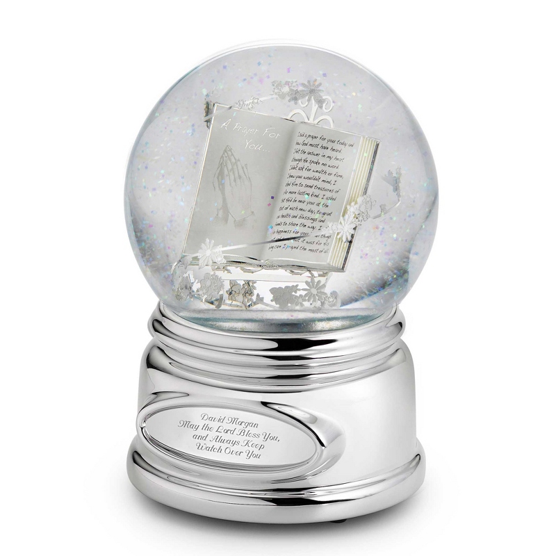 Image of Praying Hands Musical Snow Globe