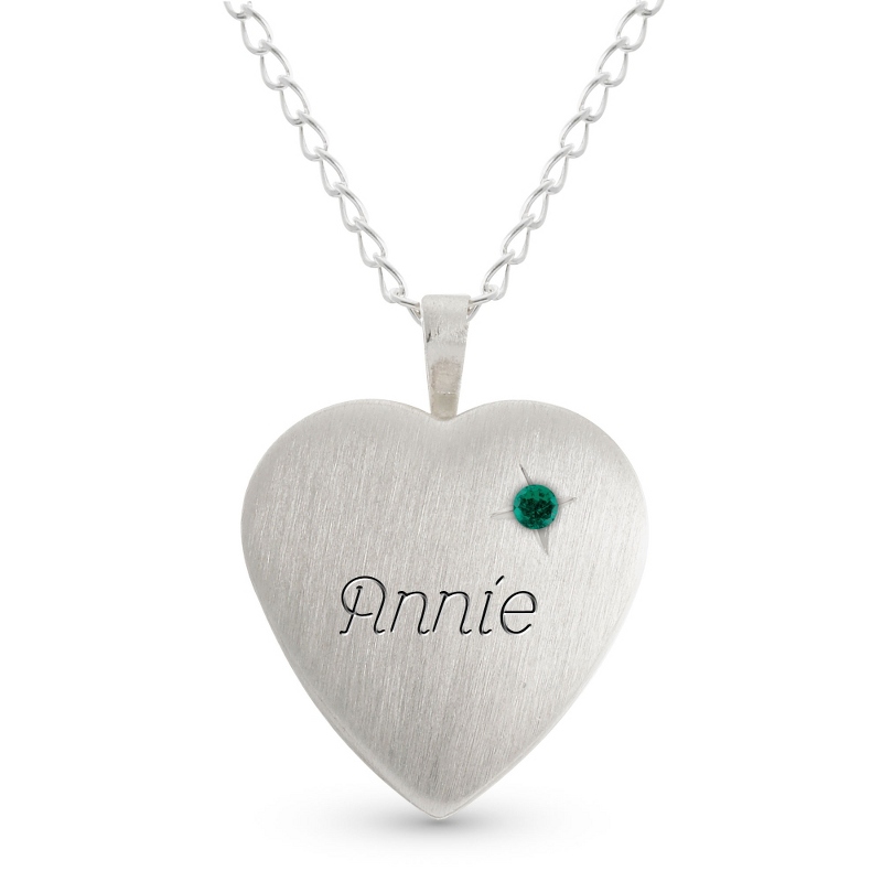 Image of Girls Sterling May Birthstone Locket