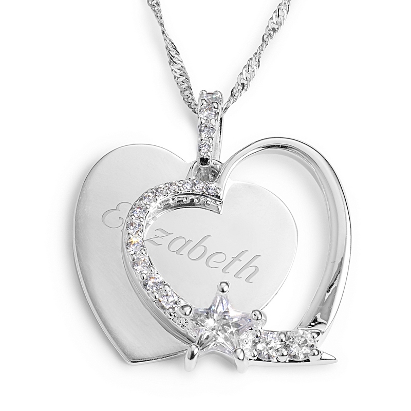 Image of Heart and Star Necklace