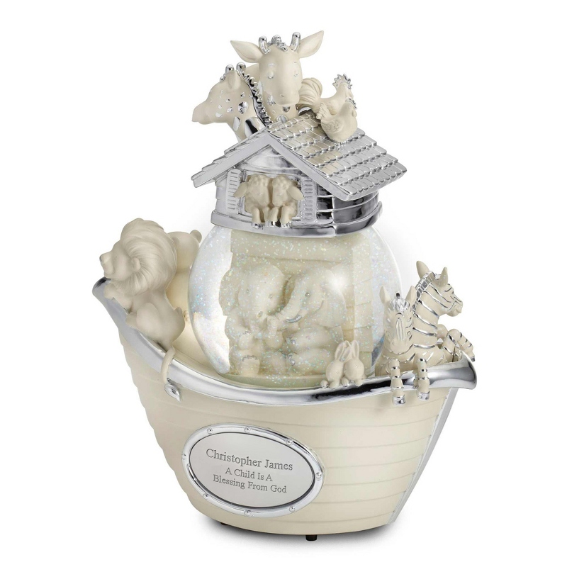 Image of Noahs Ark Musical Snow Globe