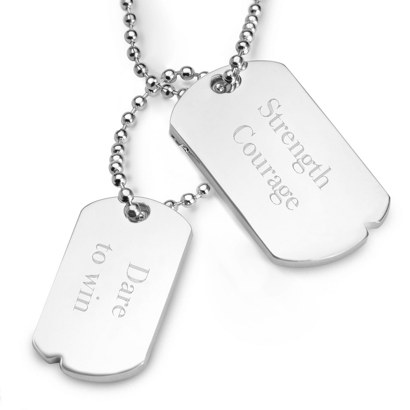 Image of Ladies Double Dog Tag