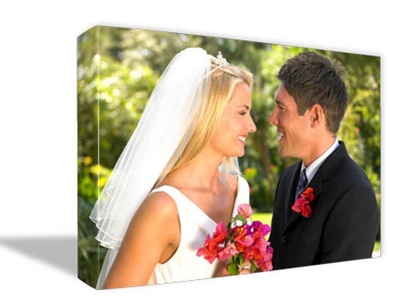 Image of 16" x 20" Wedding Photo to Canvas Art: Color