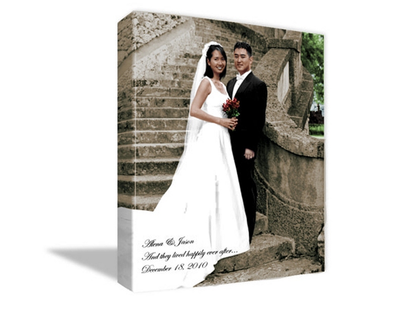 Image of 18" x 24" Wedding Photo to Canvas Art: Color