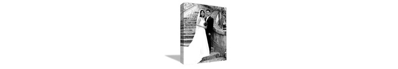 Image of 18" x 24" Wedding Photo to Canvas Art: Black & White