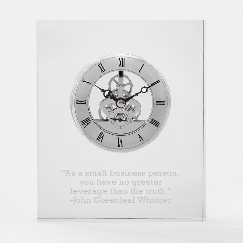 Image of Glass Skeleton Clock