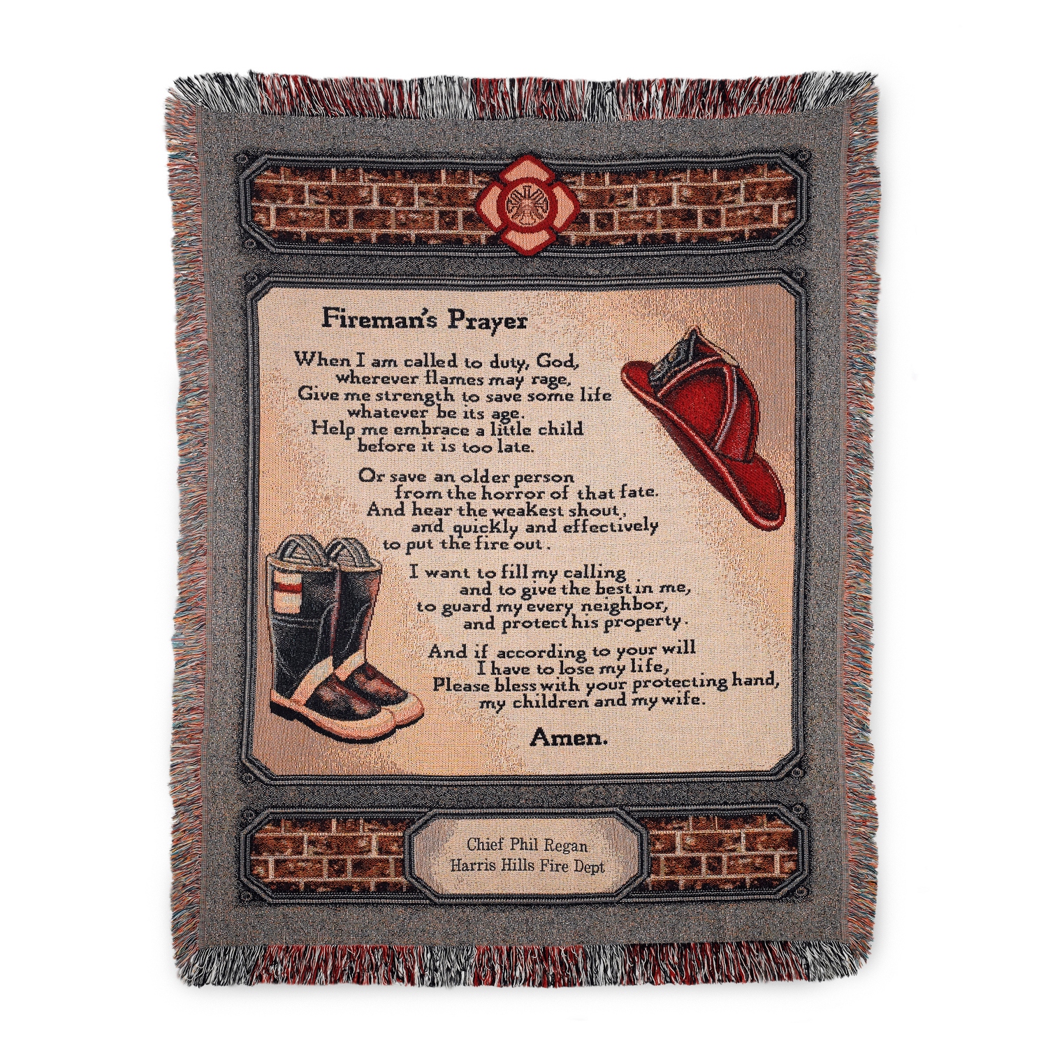 Firemans Prayer Throw