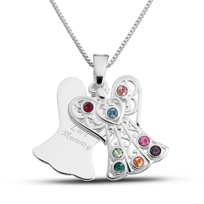 Avon Angel Birthstone Necklace Angel Birthstone Pdant February
