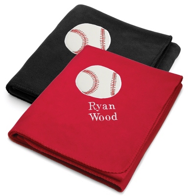 baseball fleece blanket