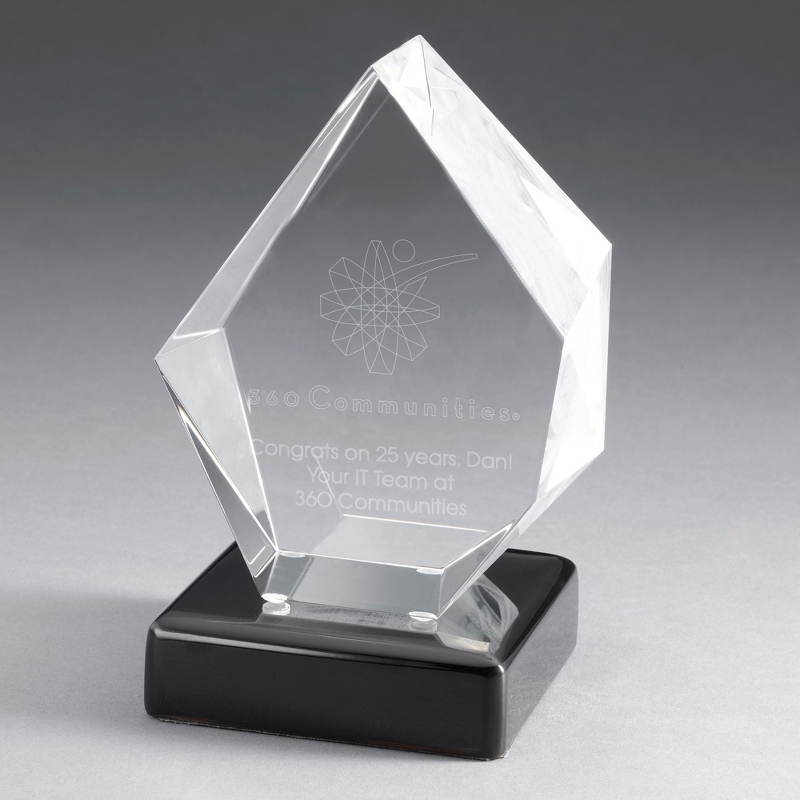 Image of Keystone Photo Crystal with Black Base