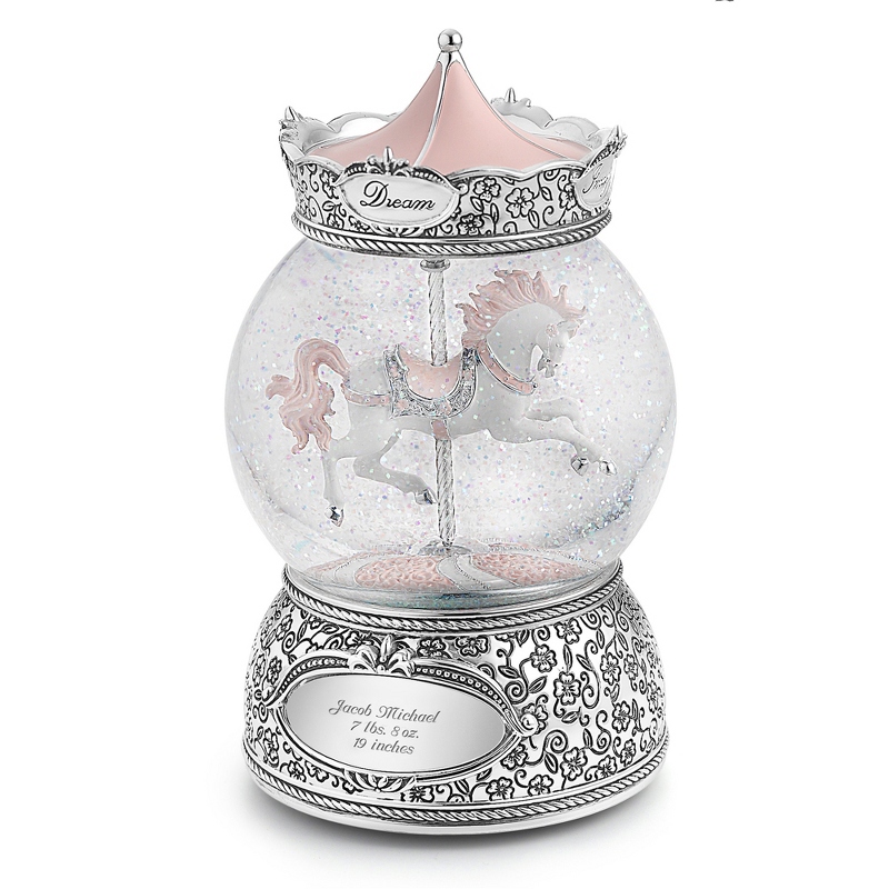 Image of Carousel Horse Musical Snow Globe