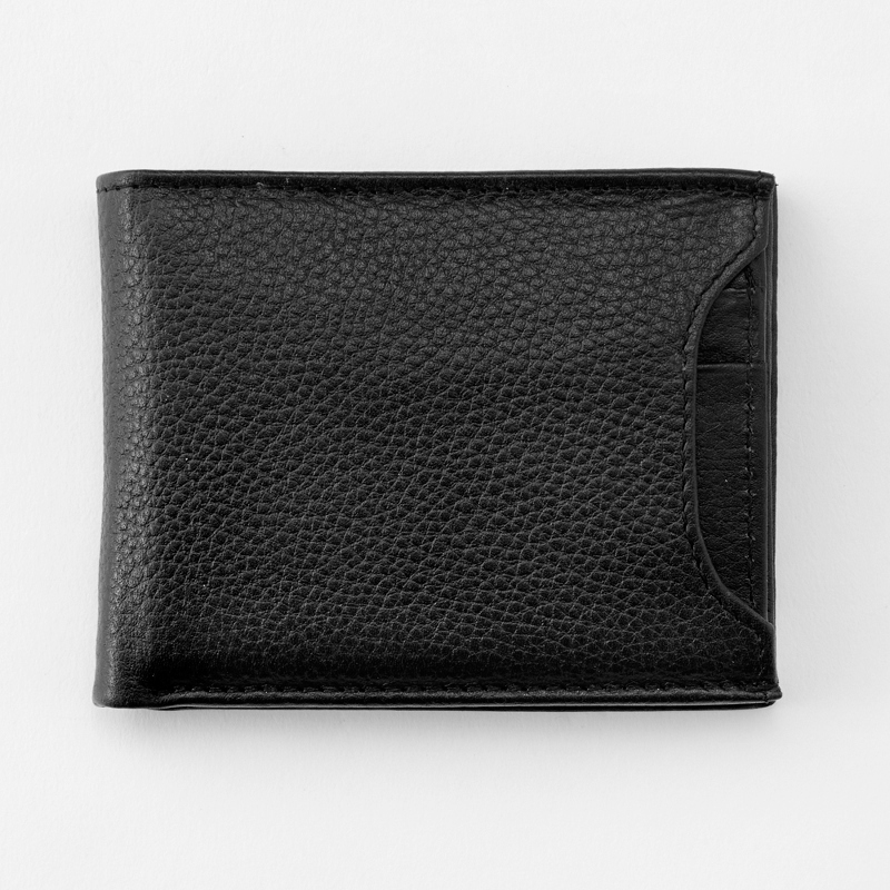 Image of Black Leather RFID Wallet