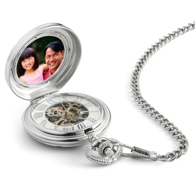 engraved skeleton pocket watch