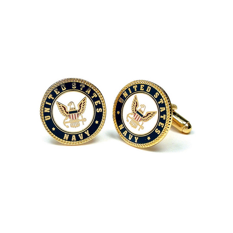 Image of Navy Cuff Links