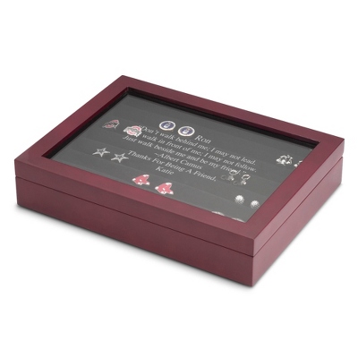 Personalized Mahogany Cuff Link Box By Things Remembered | Triloo