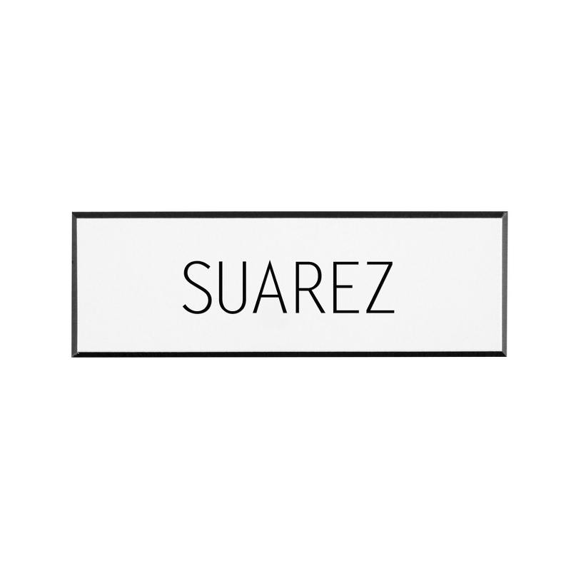 Image of White Name Plate