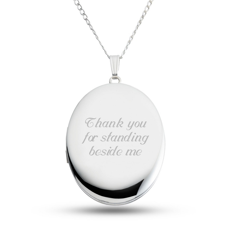 Image of Sterling Silver 28mm Oval Locket