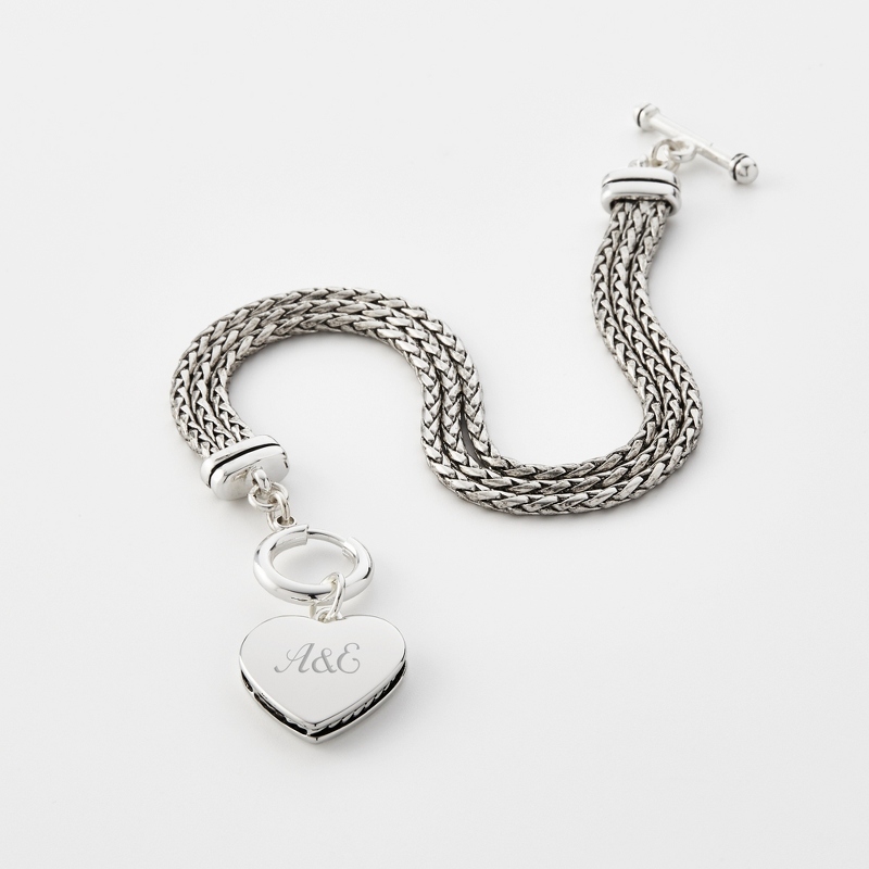 Image of Braided Heart Bracelet
