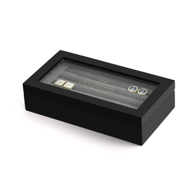 Personalized Black Jr Cuff Link Box By Things Remembered | Realzone