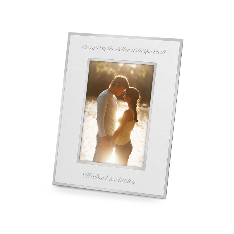 Image of Flat Iron Silver 5X7 Frame- Portrait