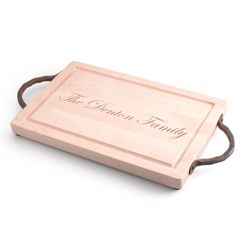 Image of Handled Blank Rectangle Maple Cutting Board