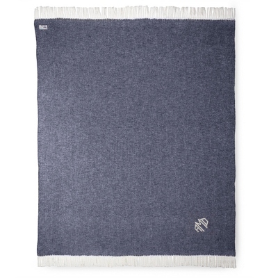 Personalized Navy Herringbone Throw By Things Remembered | Blueworks