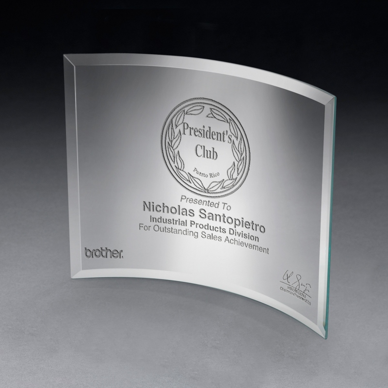 Image of Large Curved Glass Award