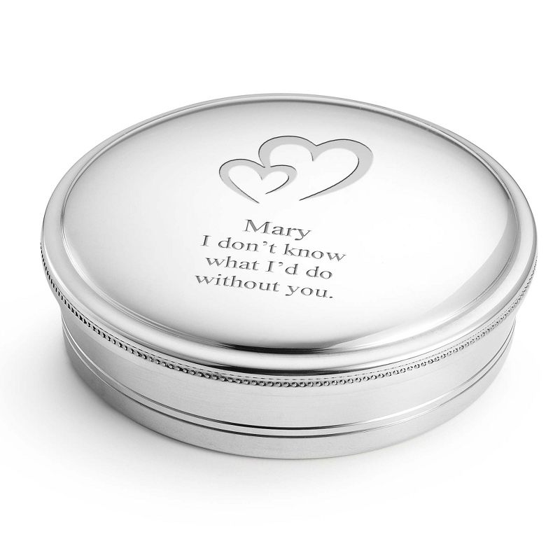 Image of 5 Pewter Keepsake Box