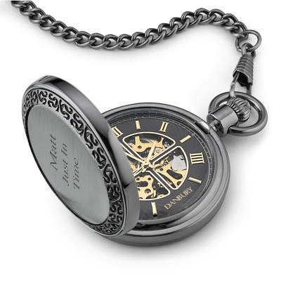 skeleton pocket watch