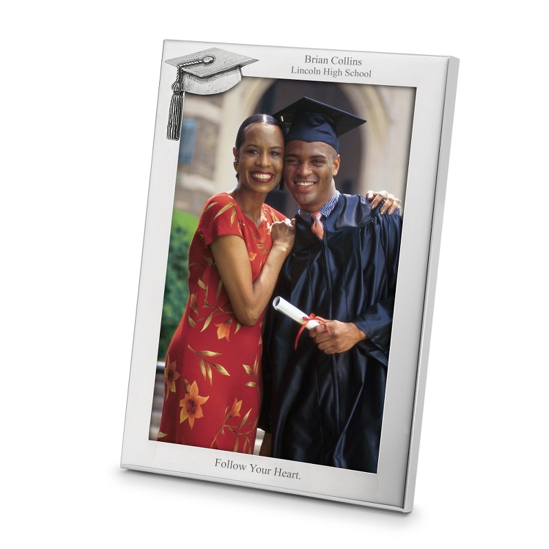 Image of Pewter 5x7 Grad Cap Frame