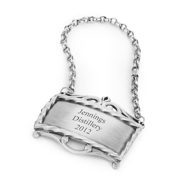 Image of Pewter Decanter Label