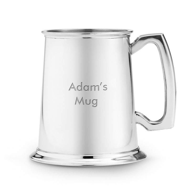 Image of Pewter Glass Bottom Beer Mug