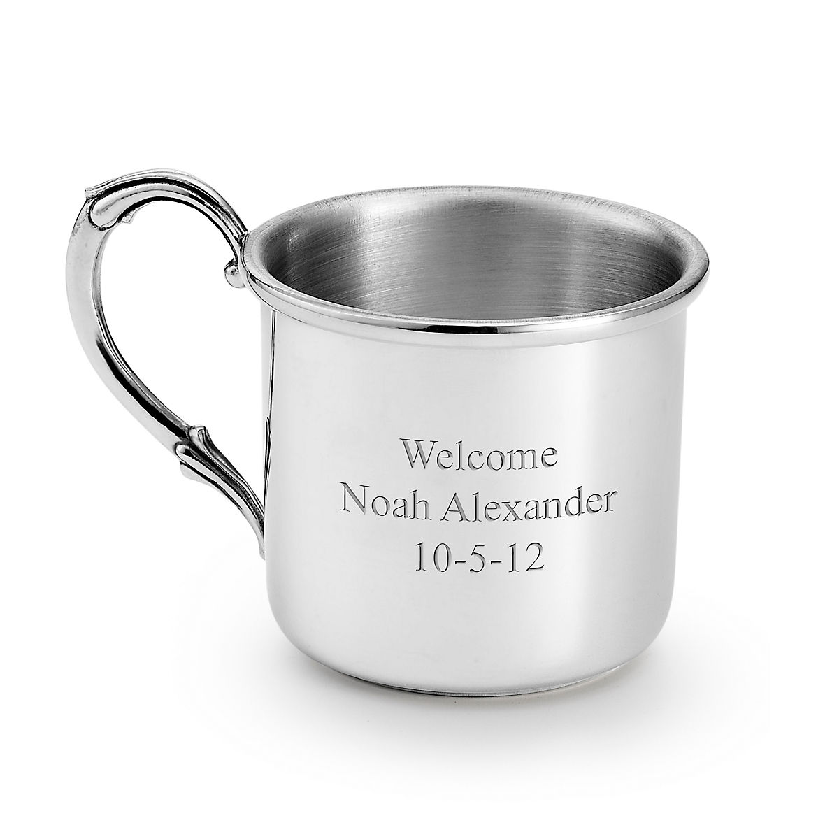 Pewter Baby or Child Cup Heirloom Gift Custom Engraved Personalized Engraving Monogram