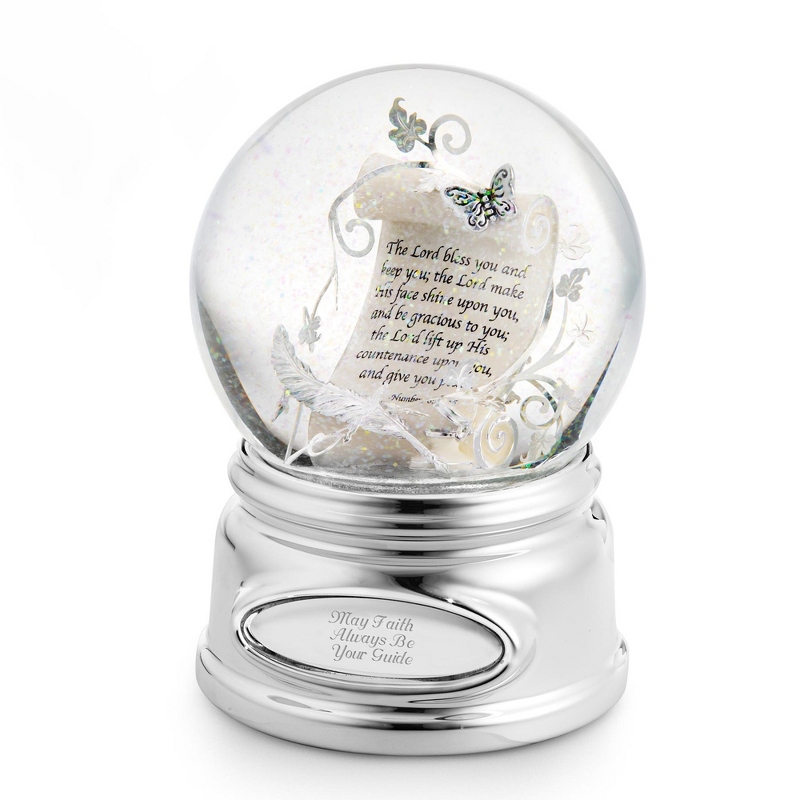 Image of Inspirational Scroll Musical Snow Globe