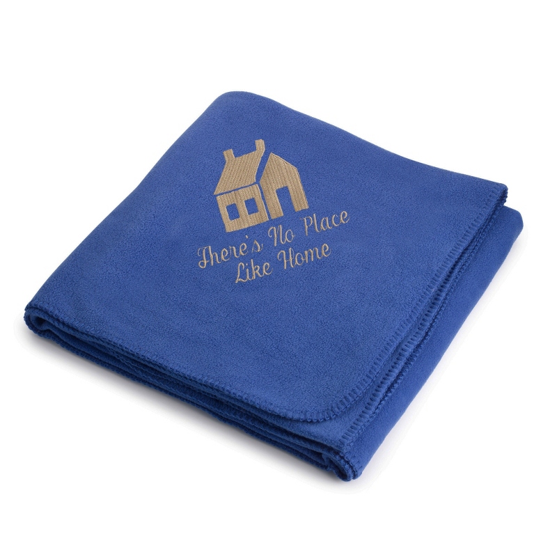 Image of Dark Tan House on Royal Fleece Blanket