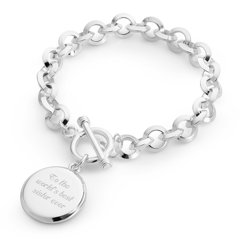 Image of Classic Beveled Edge Toggle Bracelet