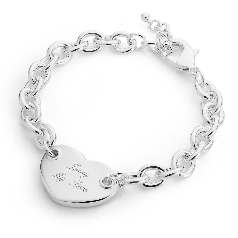 Image of Classic Heart Tag Bracelet