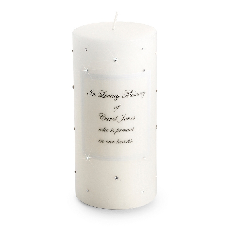 Image of Swarovski Crystal Memorial Candle
