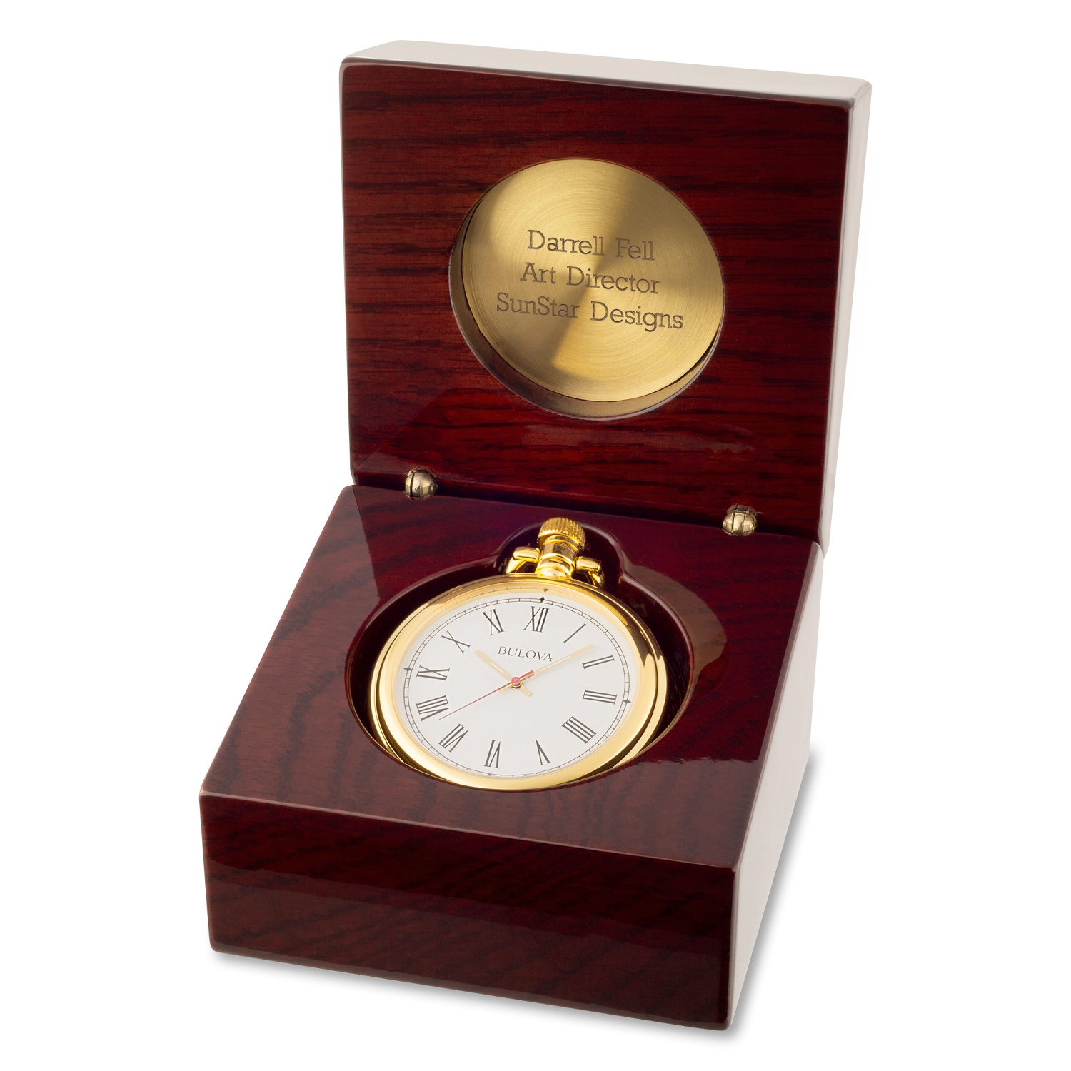 Bulova Ashton Pocket Watch and Desk Clock