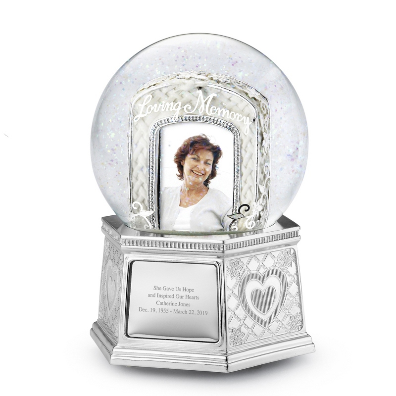 Image of Loving Memory Photo Musical Snow Globe