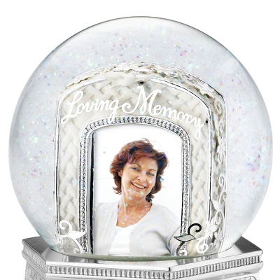 Loving Memory Photo Musical Snow Globe