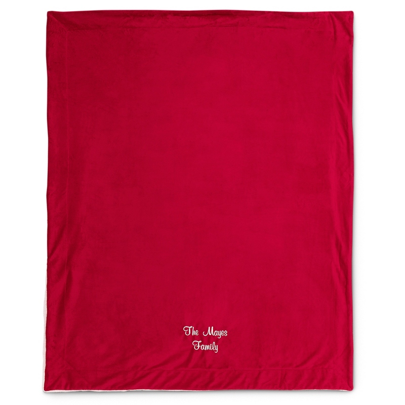 Red Sherpa Blanket