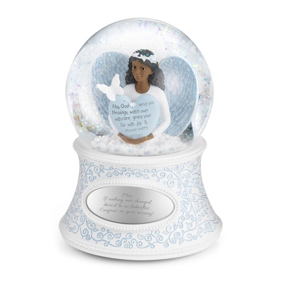 THINGS REMEMBERED Personalized Engraved Religious Made With Love Cherub Musical Snow Globe Plays Pachelbel S Canon Music Beautiful Unique Gift Free Custom